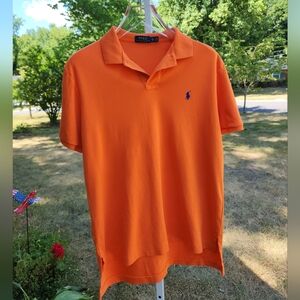 Polo Ralph Lauren Pima Soft-touch Men's Orange Short Sleeve Polo Shirt - size XL